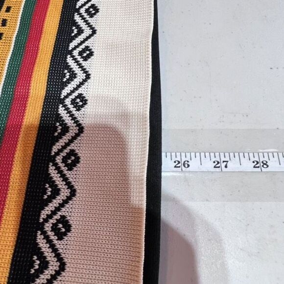 Vintage Women's Knit Bird Aztec Striped Southwestern Top‎ Multi-Color Large vest - Picture 8 of 8